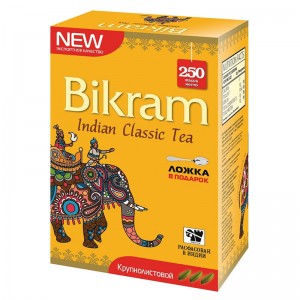 Крупнолистовой чай чёрный индийский Бикрам (Big Leaf Bikram), 250 грамм