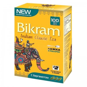 байховый с бергамотом чай чёрный индийский Бикрам (Earl Grey Bikram), 100 грам