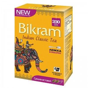 Среднелистовой чай чёрный индийский Бикрам (Medium Leaf Bikram), 250 грамм