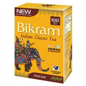 Пеко чай чёрный индийский Бикрам (Pekoe Bikram), 100 грамм