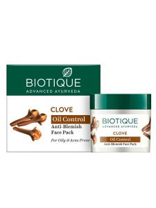 ����� �������� ������ ������ � ������ ������ (Clove Oil Control Anti-Blemish Face Pack, Biotique), 75 �����