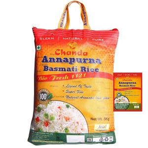 Аннапурна рис Басмати марки Чанда (Annapurna Basmati rice Chanda), 5 кг