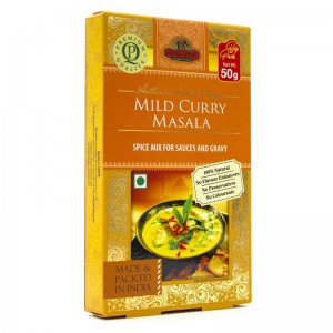 Мякое карри масала марки Гуд Сайн Компани (Mild Curry Masala Good Sign Company), 50 грамм