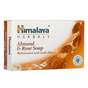 мыло Миндаль и Роза марки Гималая (Almond and Rose soap Himalaya), 75 грамм