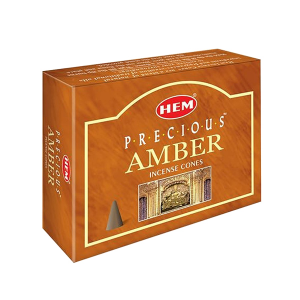 благовония конусы Драгоценный Амбер марки ХЕМ (Precious Amber HEM)