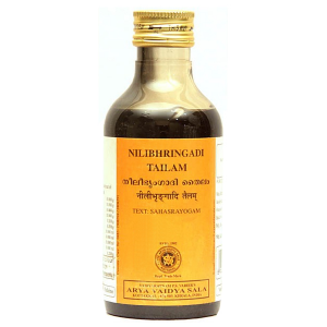 масло для волос Нилибхрингади (Nilibhringadi Tailam hair oil Arya Vaidya Sala), 200 мл