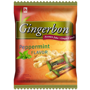 Джинджербон имбирные конфеты с мятой (Gingerbon with peppermint candy), 125 грамм