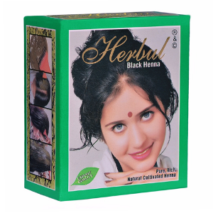 хна для волос Чёрная марки Хербул (Black henna Herbul), 60 грамм