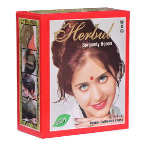 хна для волос Бургунди марки Хербул (Burgundy henna Herbul), 60 грамм
