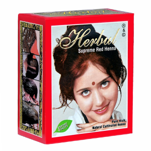 хна для волос Суприм Ред марки Хербул (Suprime Red henna Herbul), 60 грамм