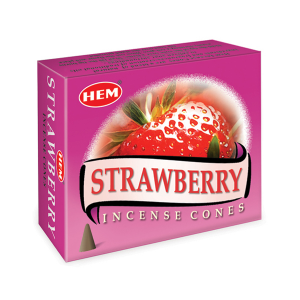 благовония конусы Клубника марки ХЕМ (Strawberry HEM)