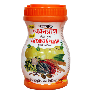 Чаванпраш с шафраном марки Патанджали (Chywanprash with Saffron Patanjali), 500 грамм