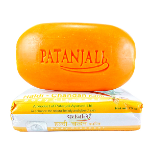 мыло Сандал и Куркума марки Патанджали (Haldi Chandan soap Patanjali), 75 грамм