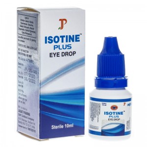 Айсотин Плюс капли для глаз марки Джагат Фарма (Isotine Plus eye drops Jagat Pharma), 10 мл