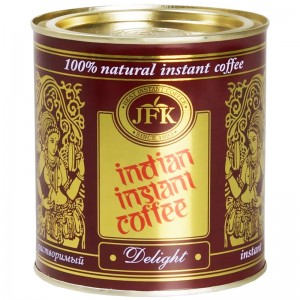 Кофе индийский растворимый Инстант Делайт (Indian Instant Coffee Delight Powder JFK), 180 грамм
