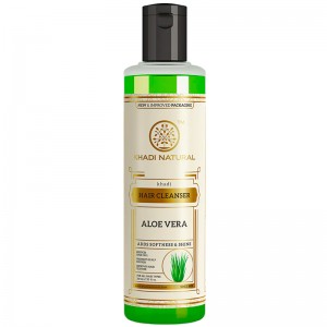 шампунь для волос Алоэ Вера марки Кхади (Aloevera shampoo Khadi), 210 мл