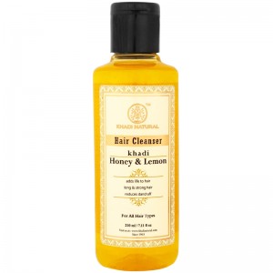шампунь для волос Мёд и Лимон марки Кхади (Honey and Lemon shampoo Khadi), 210 мл