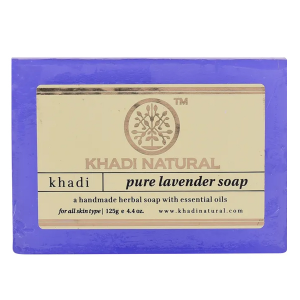 мыло Лаванда марки Кхади (Pure Lavander soap Khadi), 125 грамм
