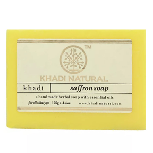 мыло Шафран марки Кхади (Saffron soap Khadi), 125 грамм