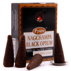 благовония стелющийся дым Чёрный Опиум марки Ппьюр (Black Opium Ppure)