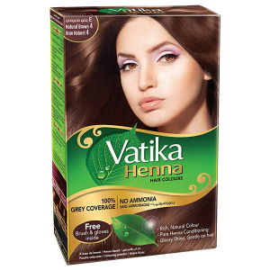 хна для волос Натурально-коричневая марки Дабур (Natural Brown henna Dabur), 60 грамм